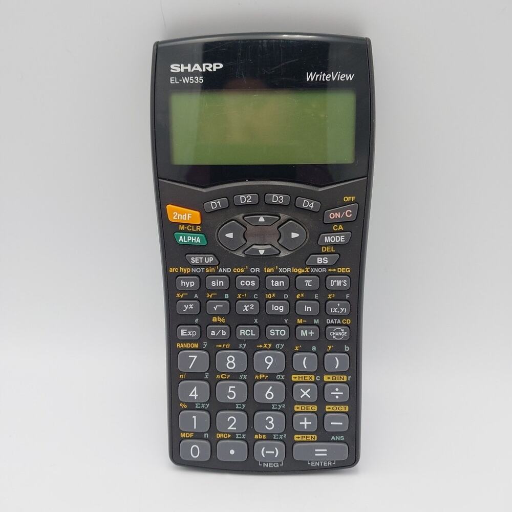 SHARP EL-W535 WriteView Handheld Scientific‎ Calculator